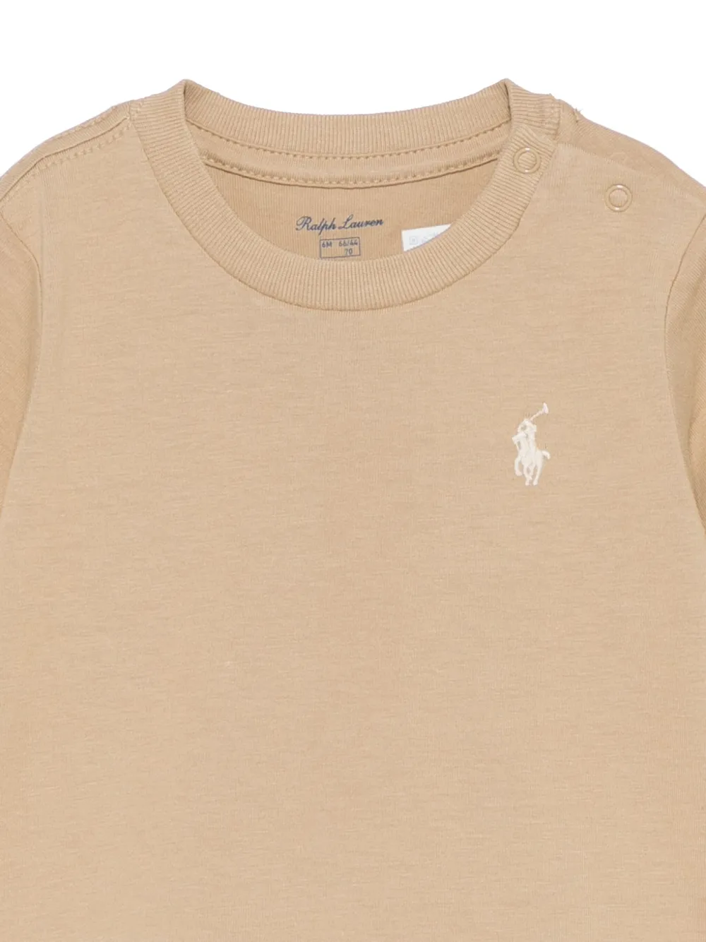 POLO RALPH LAUREN KIDS T-shirt met borduurwerk Beige
