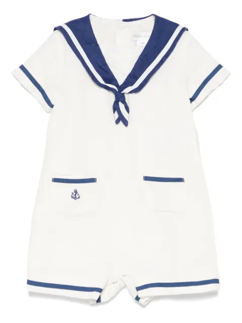POLO RALPH LAUREN KIDS romper con cuello marinero