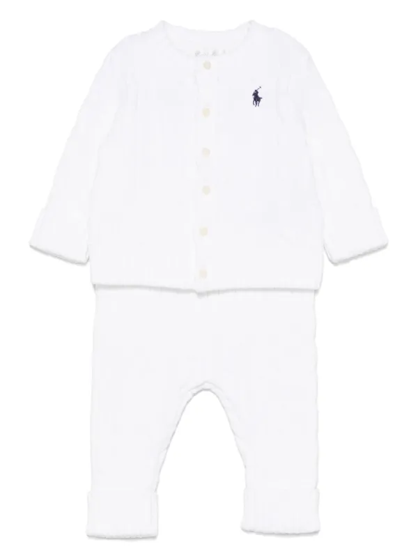 POLO RALPH LAUREN KIDS Conjunto De Tricô | Branco | FARFETCH BR