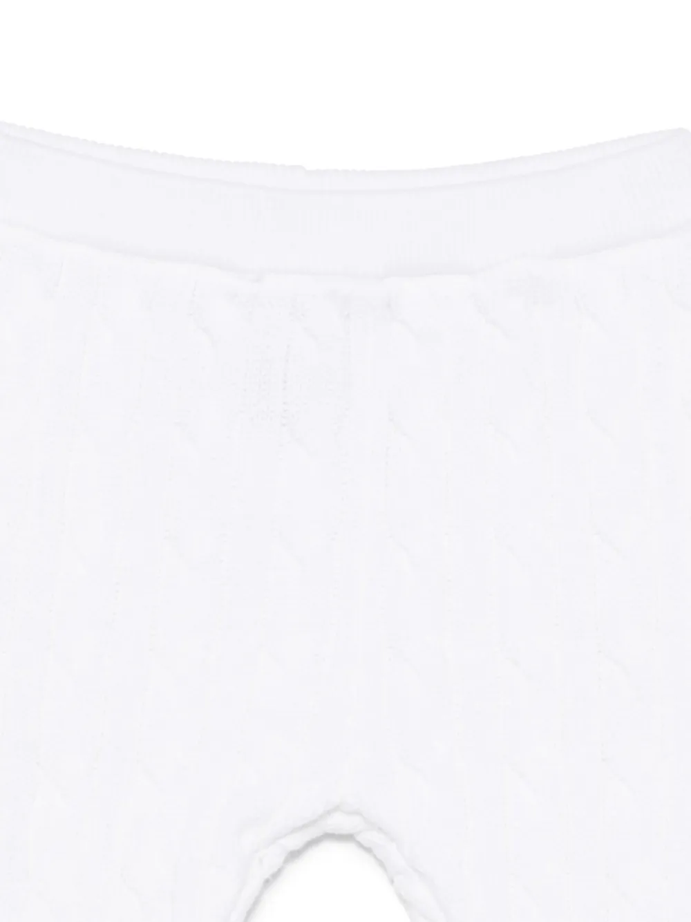 POLO RALPH LAUREN KIDS Kabelgebreide broek Wit