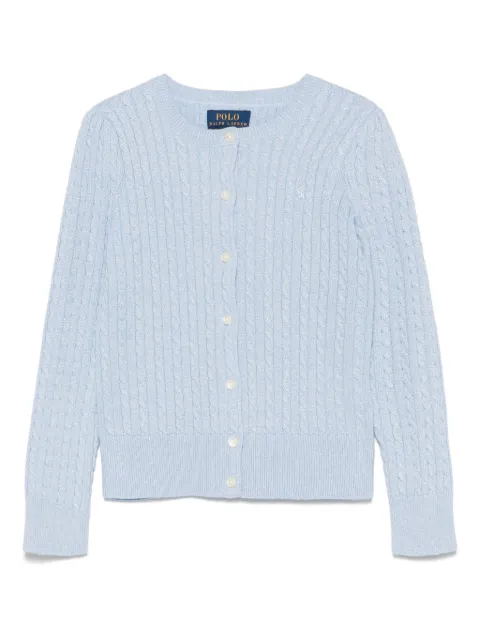 POLO RALPH LAUREN KIDS Polo Pony-embroidered cardigan