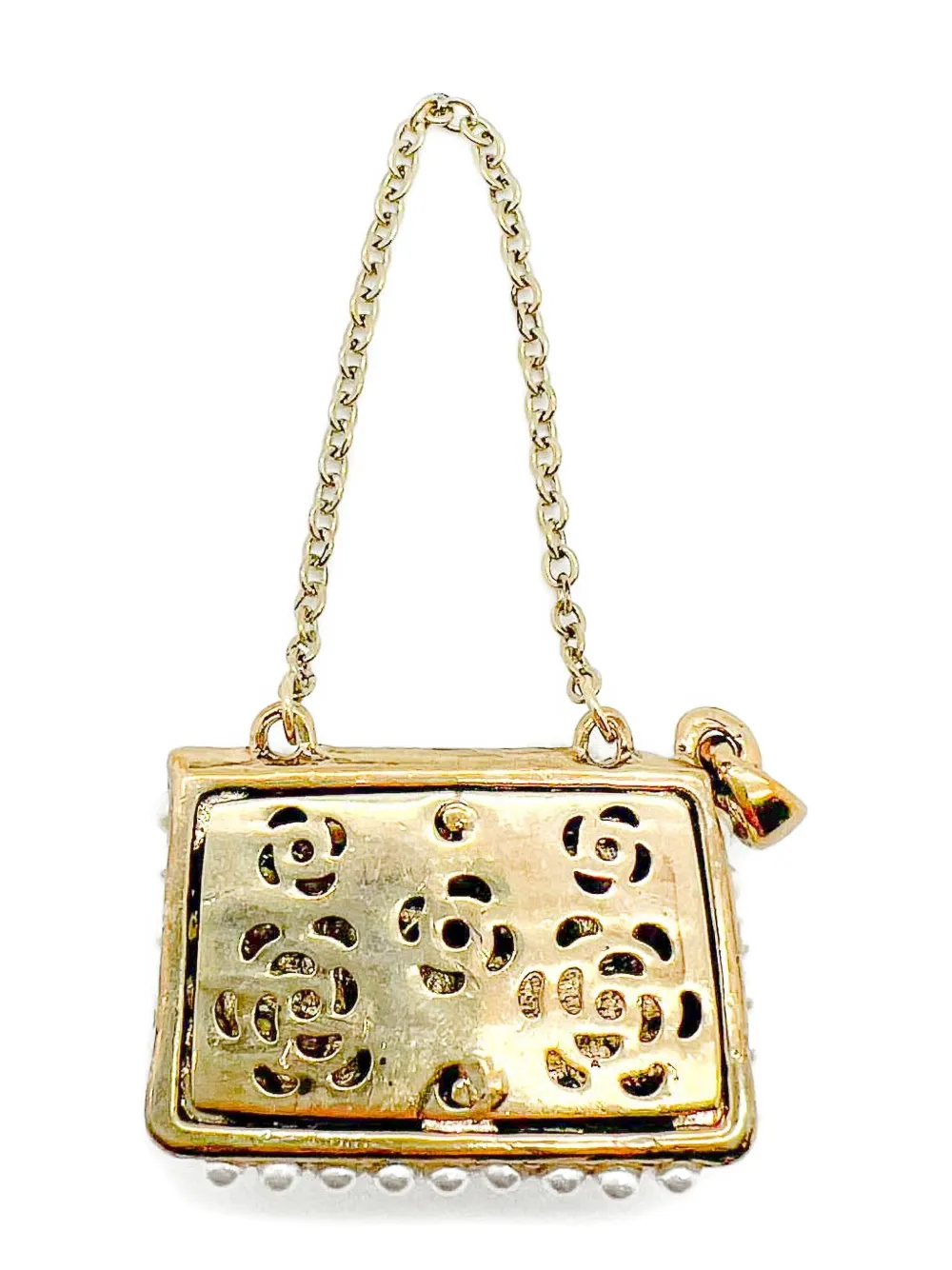 2000s Pearl Handbag Pendant