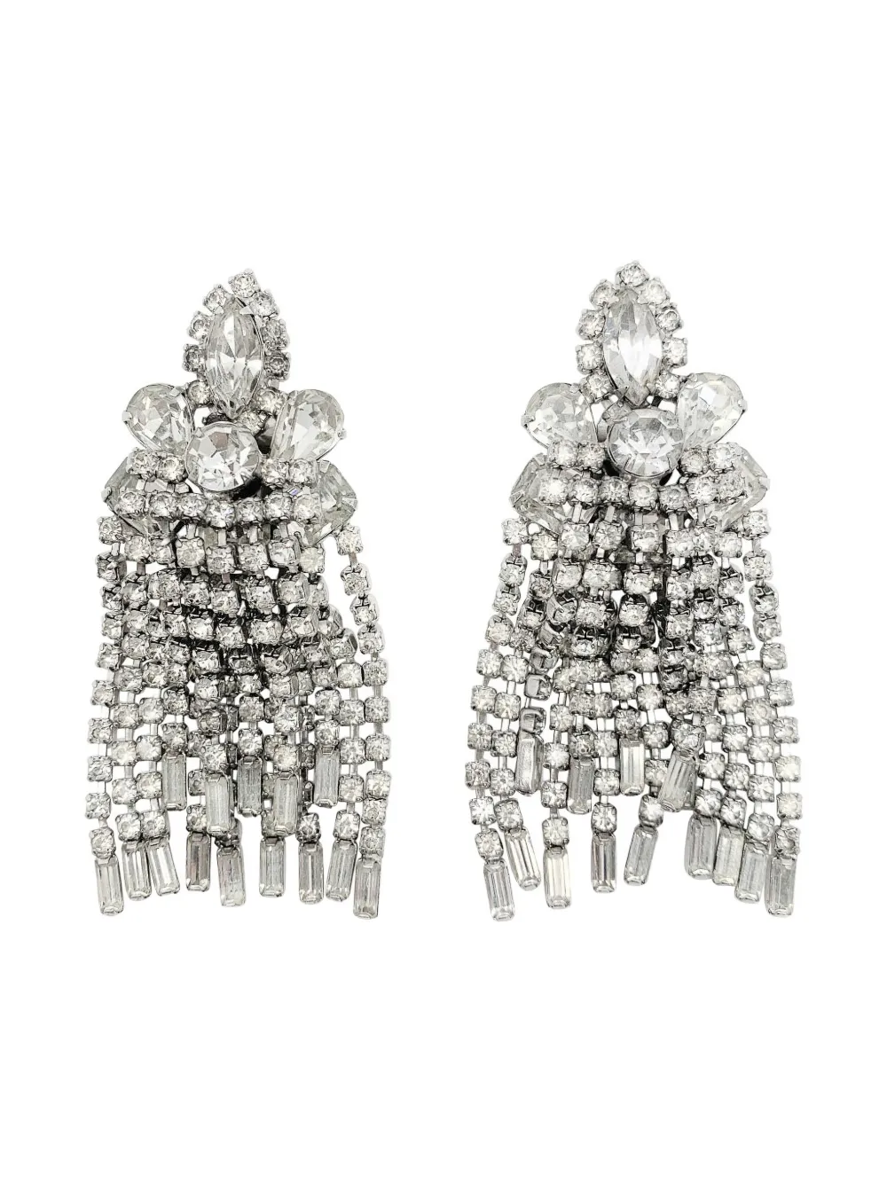 Jennifer Gibson Jewellery 1950s Kramer chandelier earrings - Argento