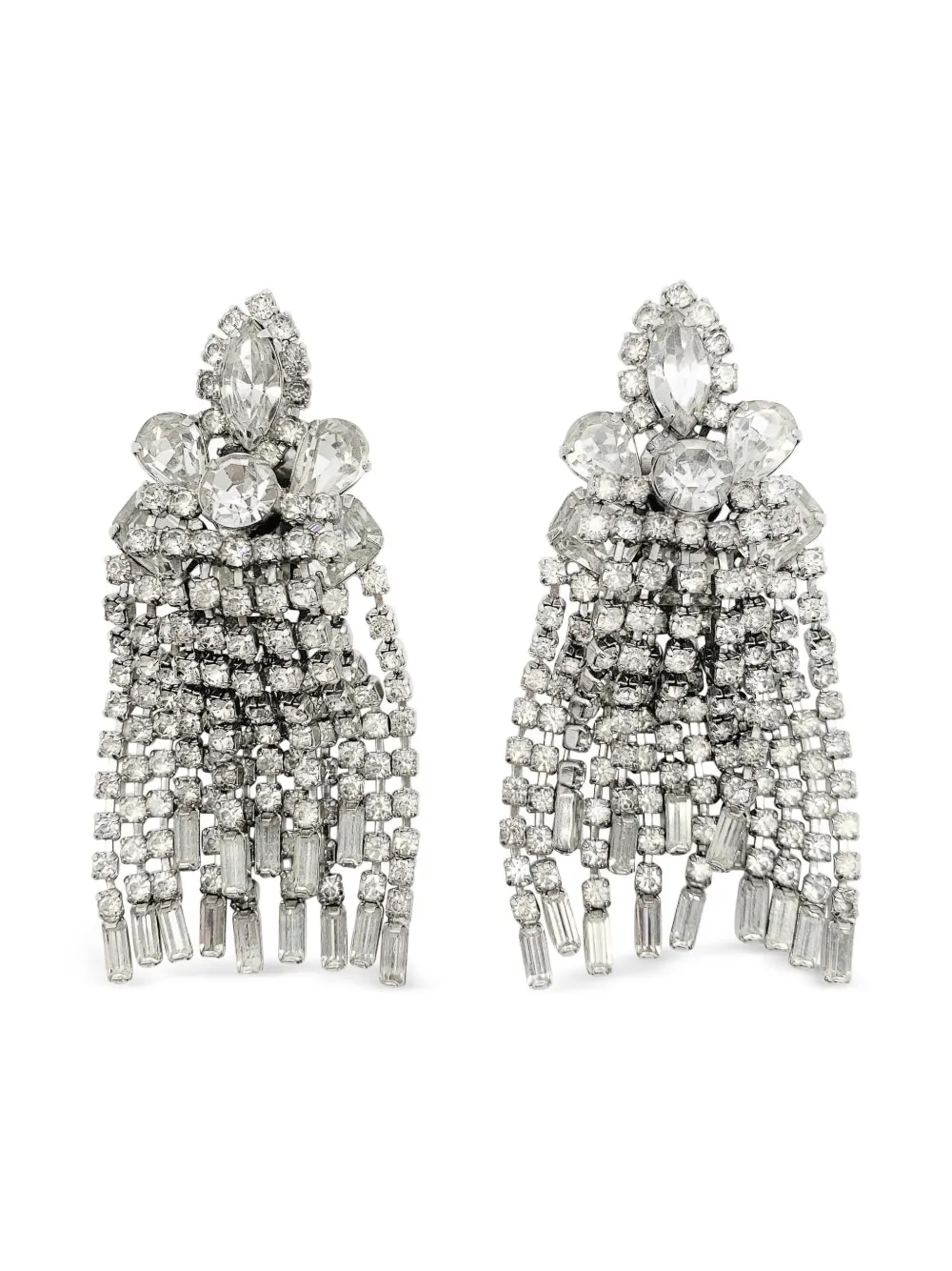 Jennifer Gibson Jewellery 1950s Kramer chandelier earrings | Silver | Image 1