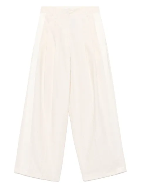 Alysi patterned-jacquard trousers