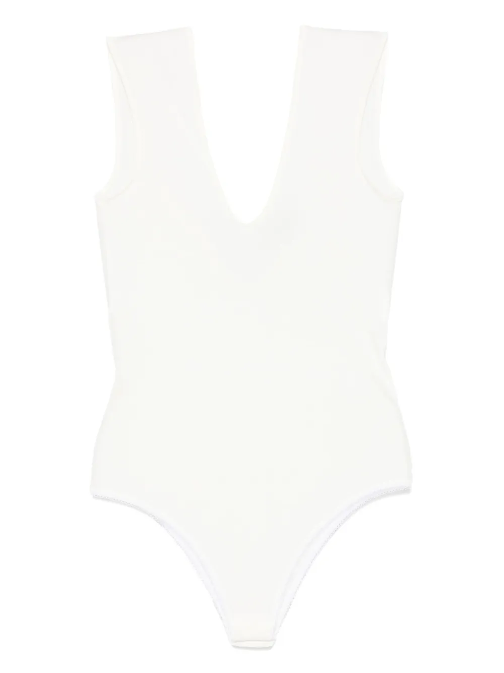 Alysi Body met V-hals Wit