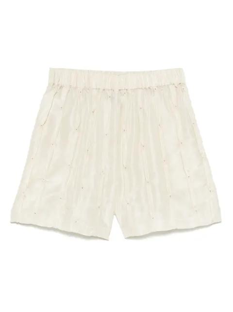 Alysi shorts deportivos de seda bordados