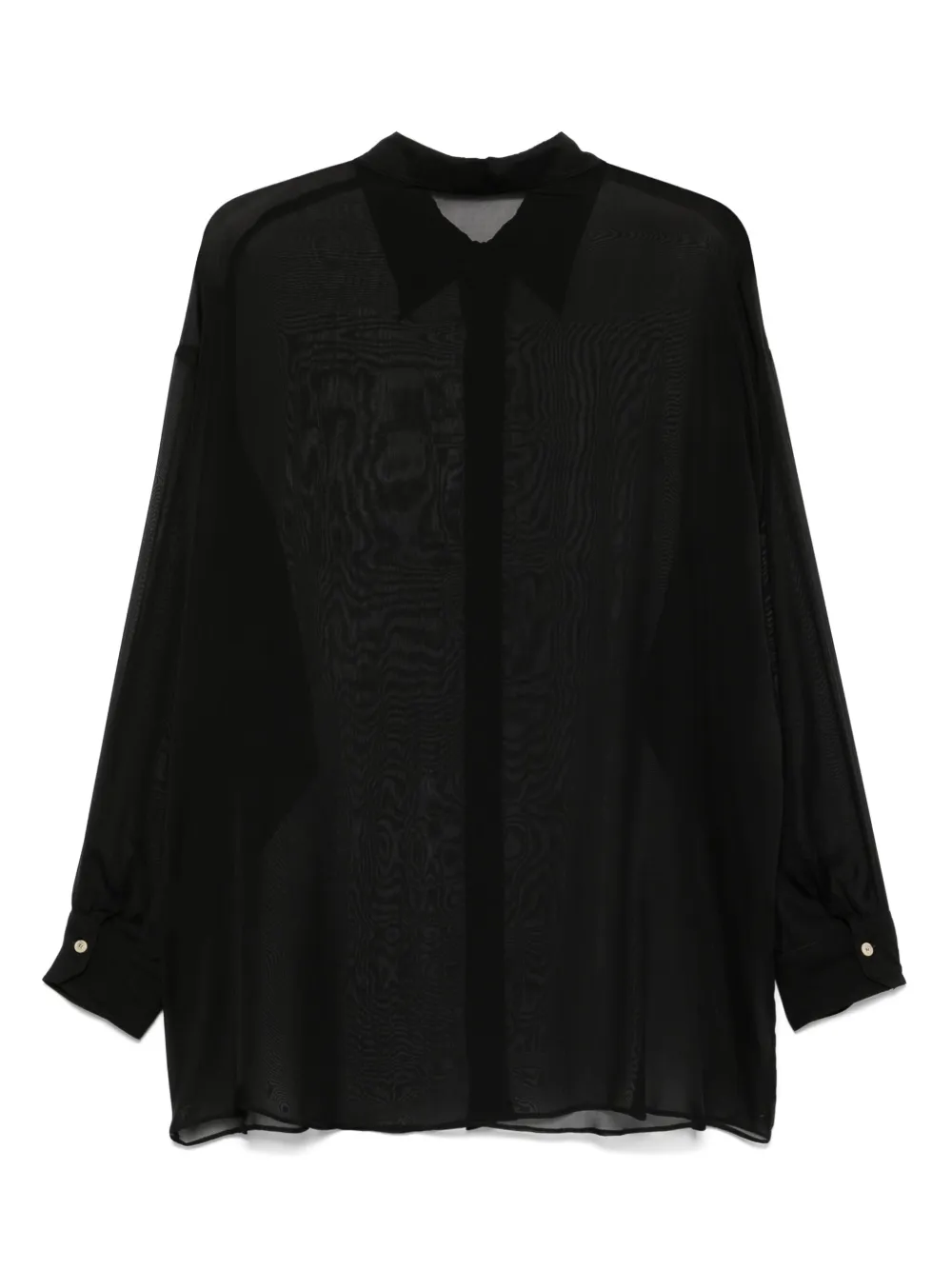 Alysi Chiffon blouse - Zwart