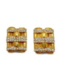 Jennifer Gibson Jewellery 1980s Butler & Wilson Deco earrings - Gold