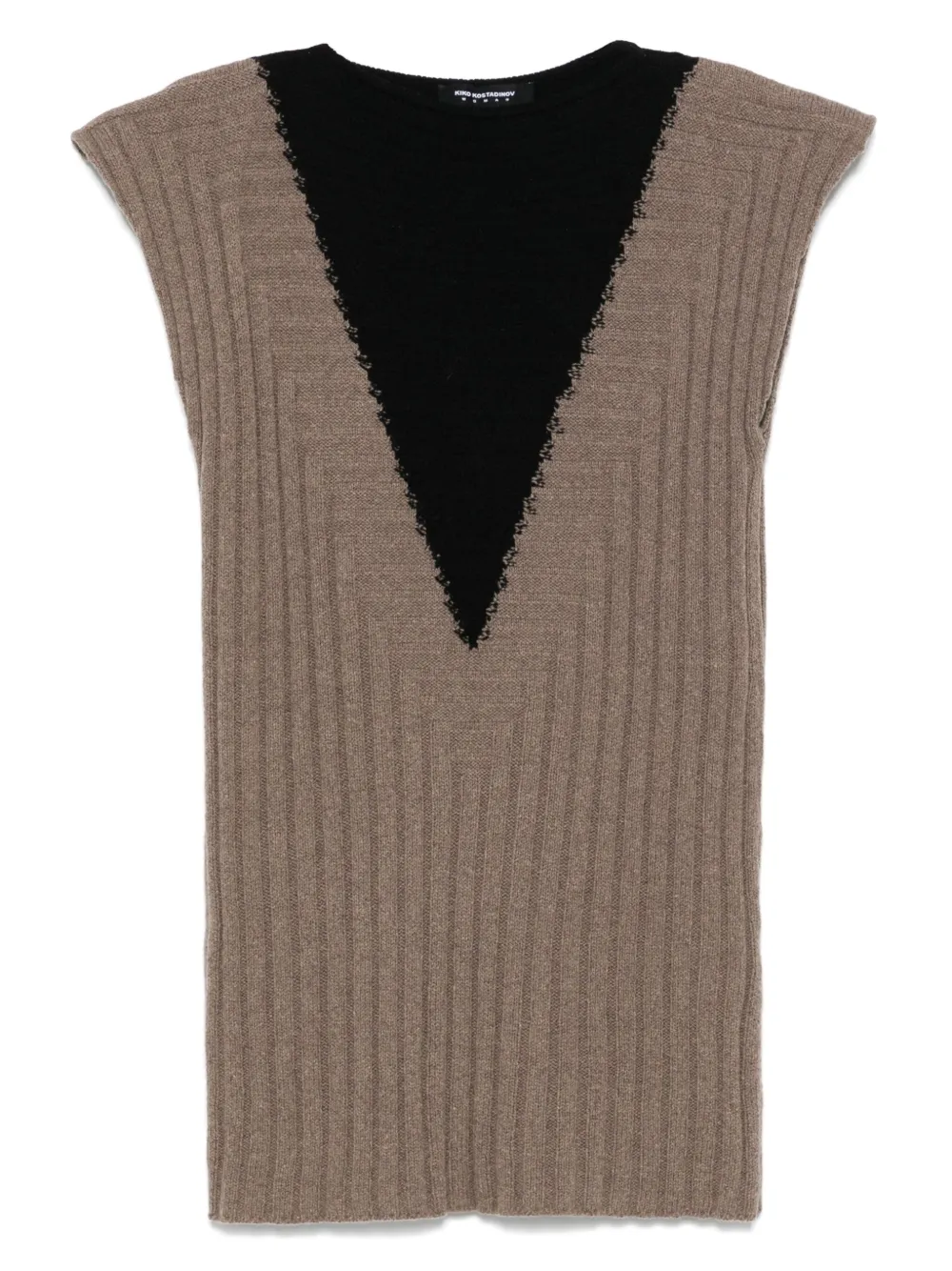 Kiko Kostadinov Dakota vest | Brown | Image 1