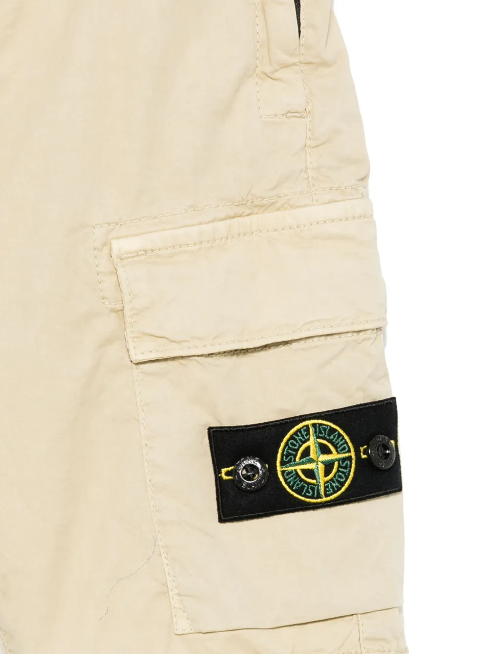 Stone Island Junior Shorts met Compass-logopatch Beige