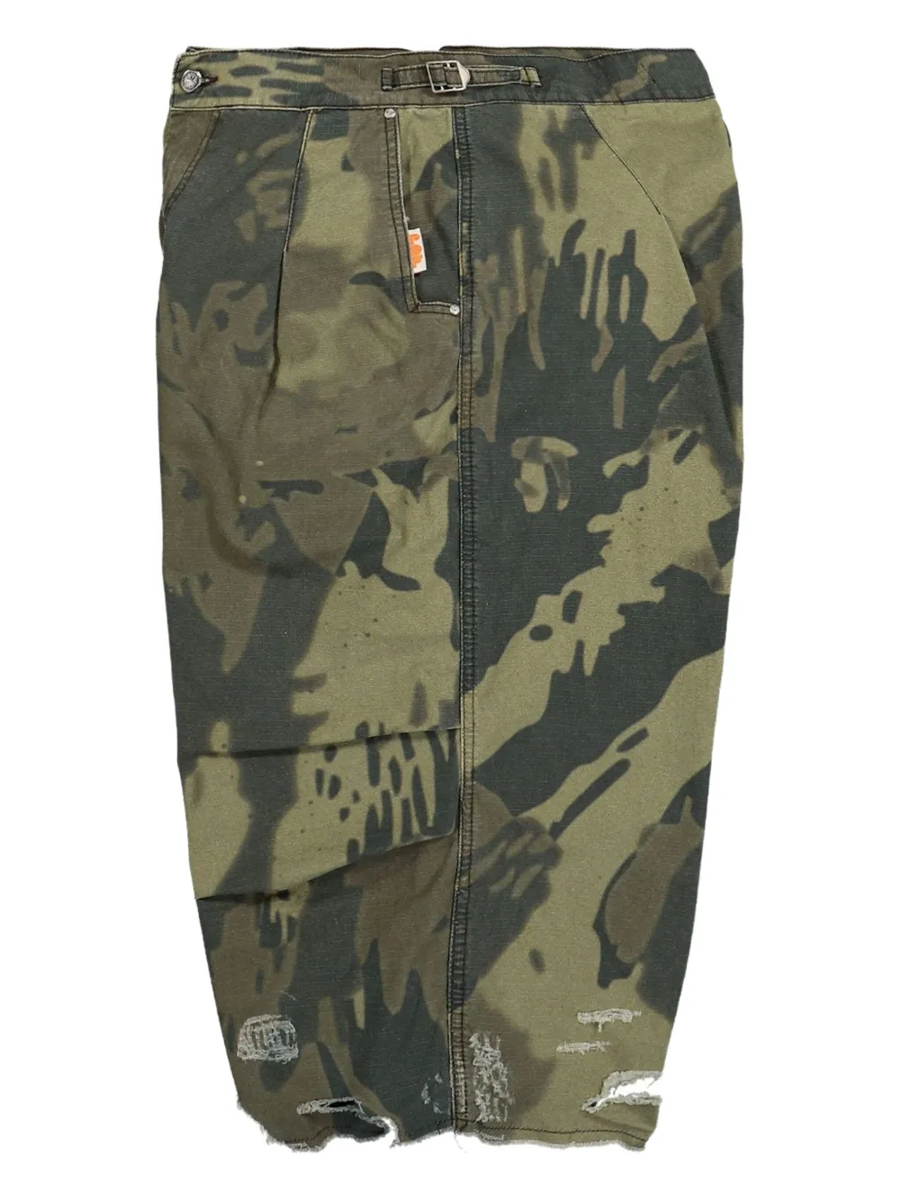 Rick Owens DRKSHDW Shorts met camouflageprint Groen
