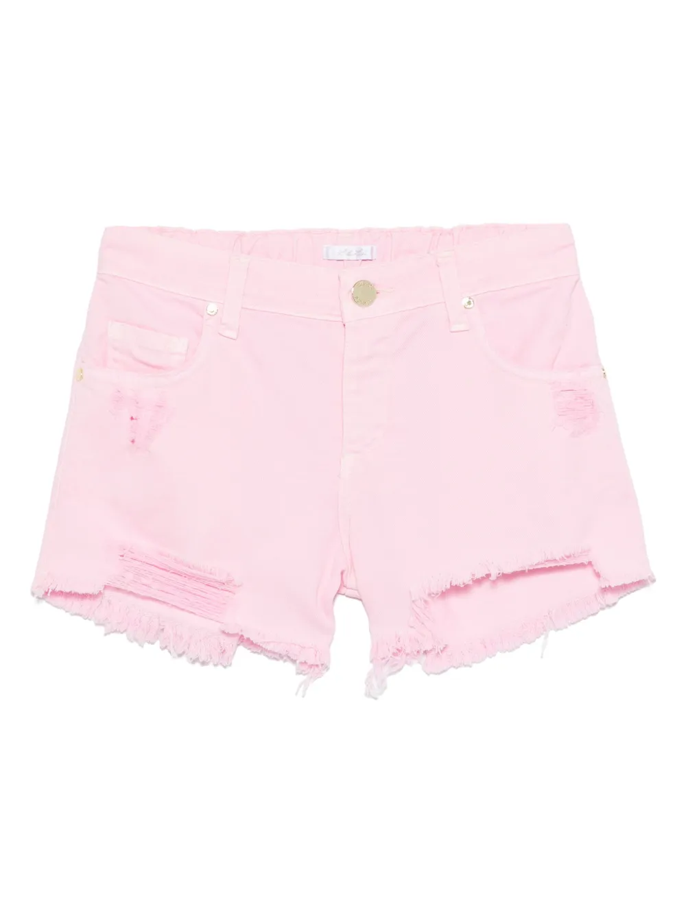Miss Grant Kids frayed-brim shorts - ピンク Miss Grant Kids frayed-brim shorts - ピンク