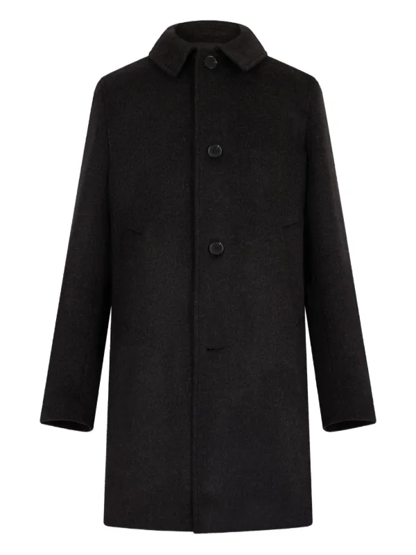 FURSAC Button-fastening Coat in Grey