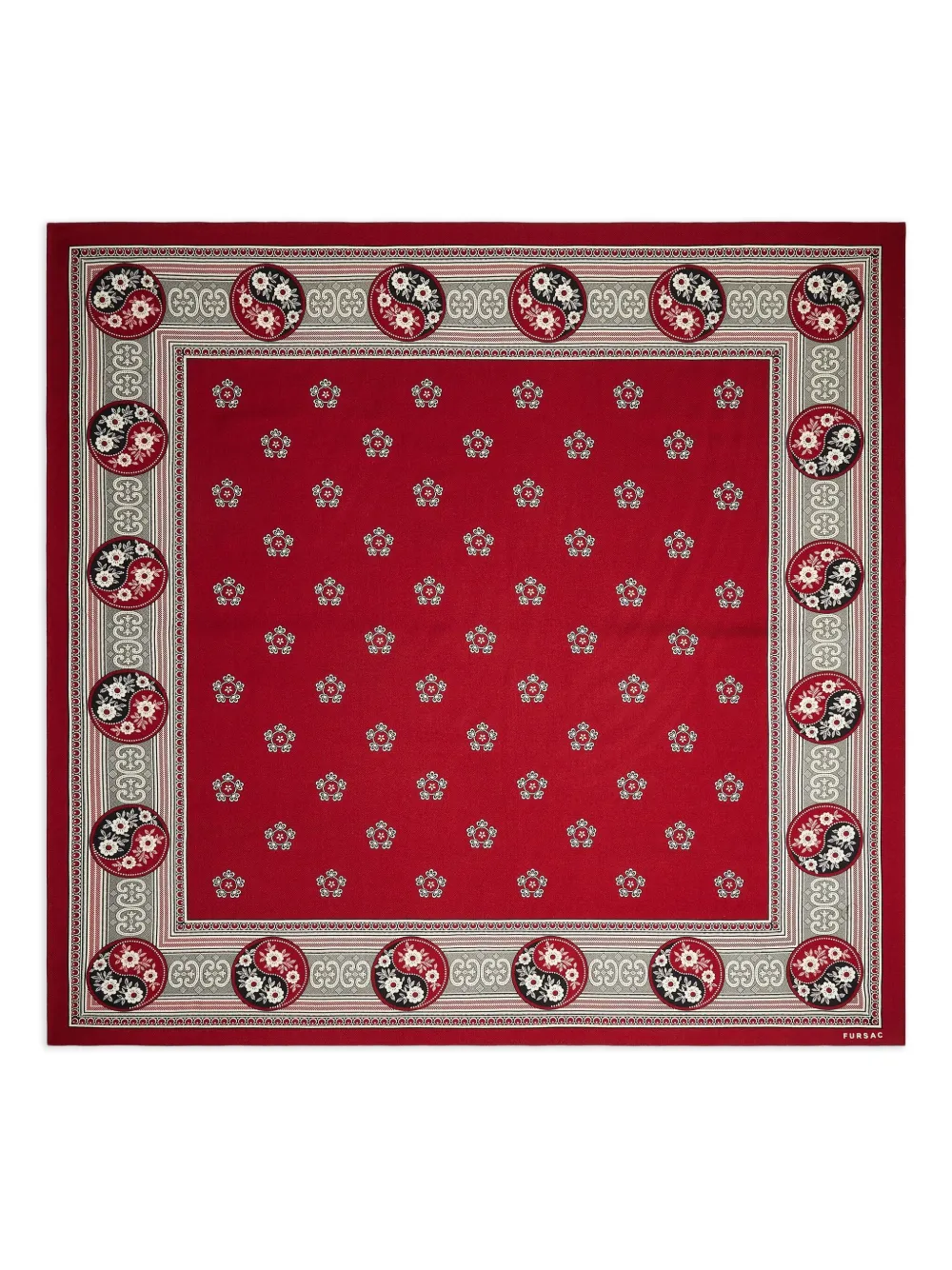 FURSAC mix-print handkerchief | Red | Image 1