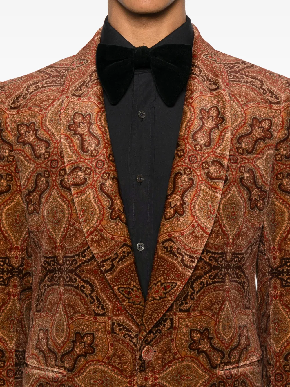 FURSAC Blazer met enkele rij knopen Bruin