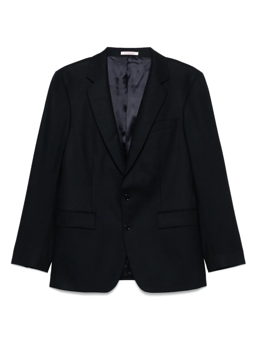 virgin wool single-breasted blazer
