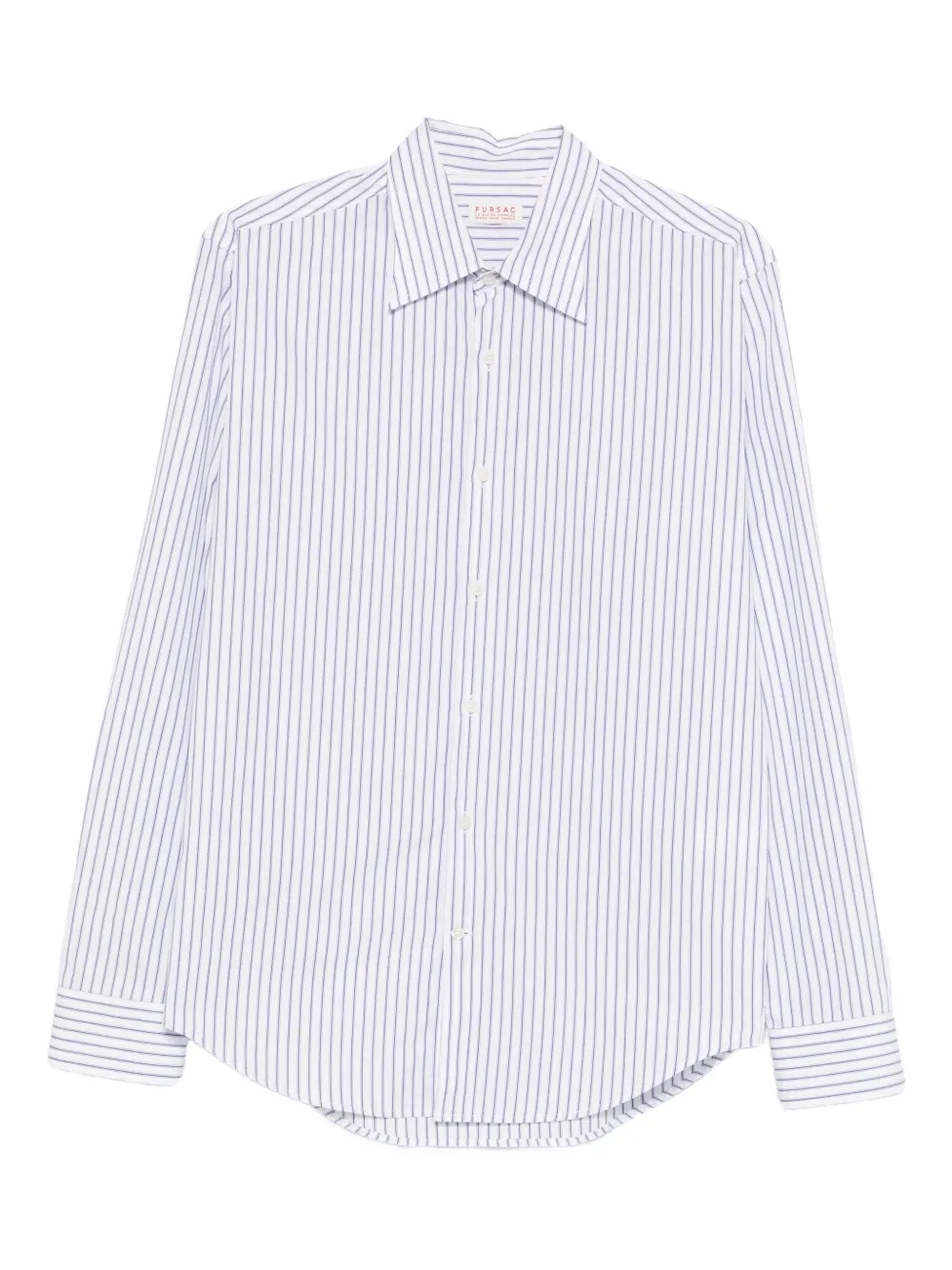 FURSAC striped-pattern long-sleeve shirt | White | Image 1