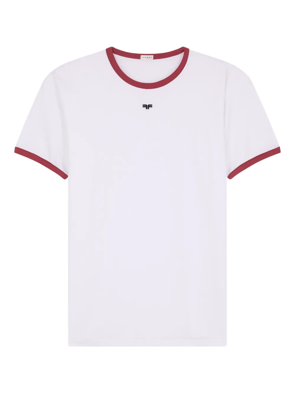 FURSAC playera de algodón con ribete en contraste | blanco | Image 1
