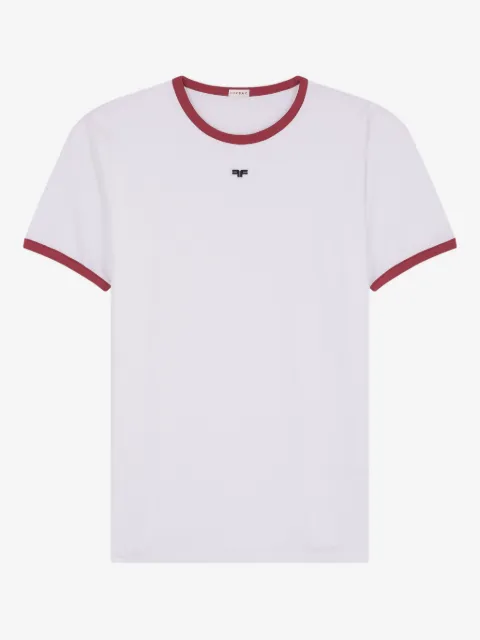 FURSAC T-shirt in cotone con bordo a contrasto