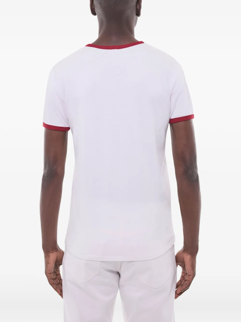 FURSAC T-shirt met contrasterende afwerking Wit