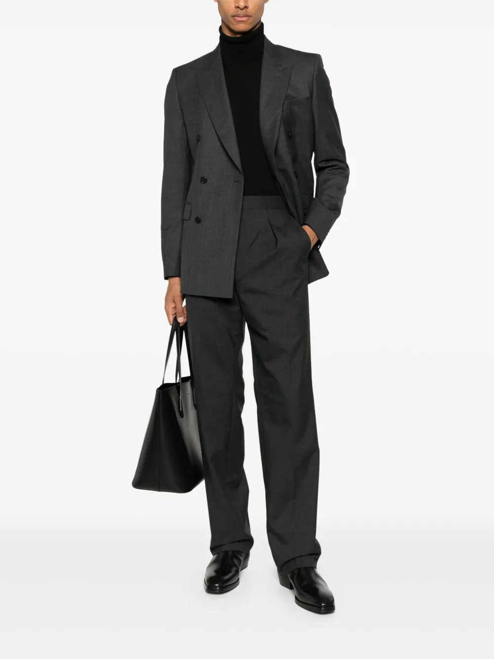 FURSAC Blazer van scheerwol Grijs