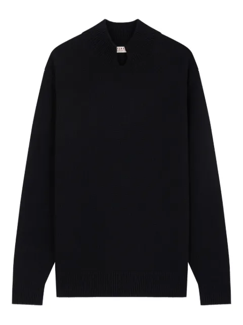 FURSAC high-neck split-neck sweater