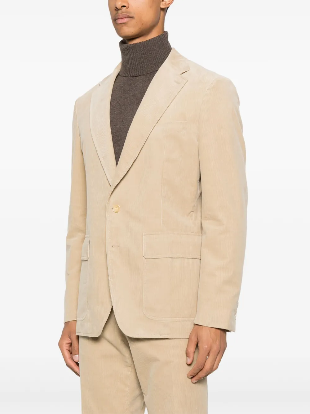 FURSAC Ribfluwen blazer Beige