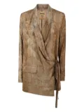 Uma Wang Khloe blazer - Brown