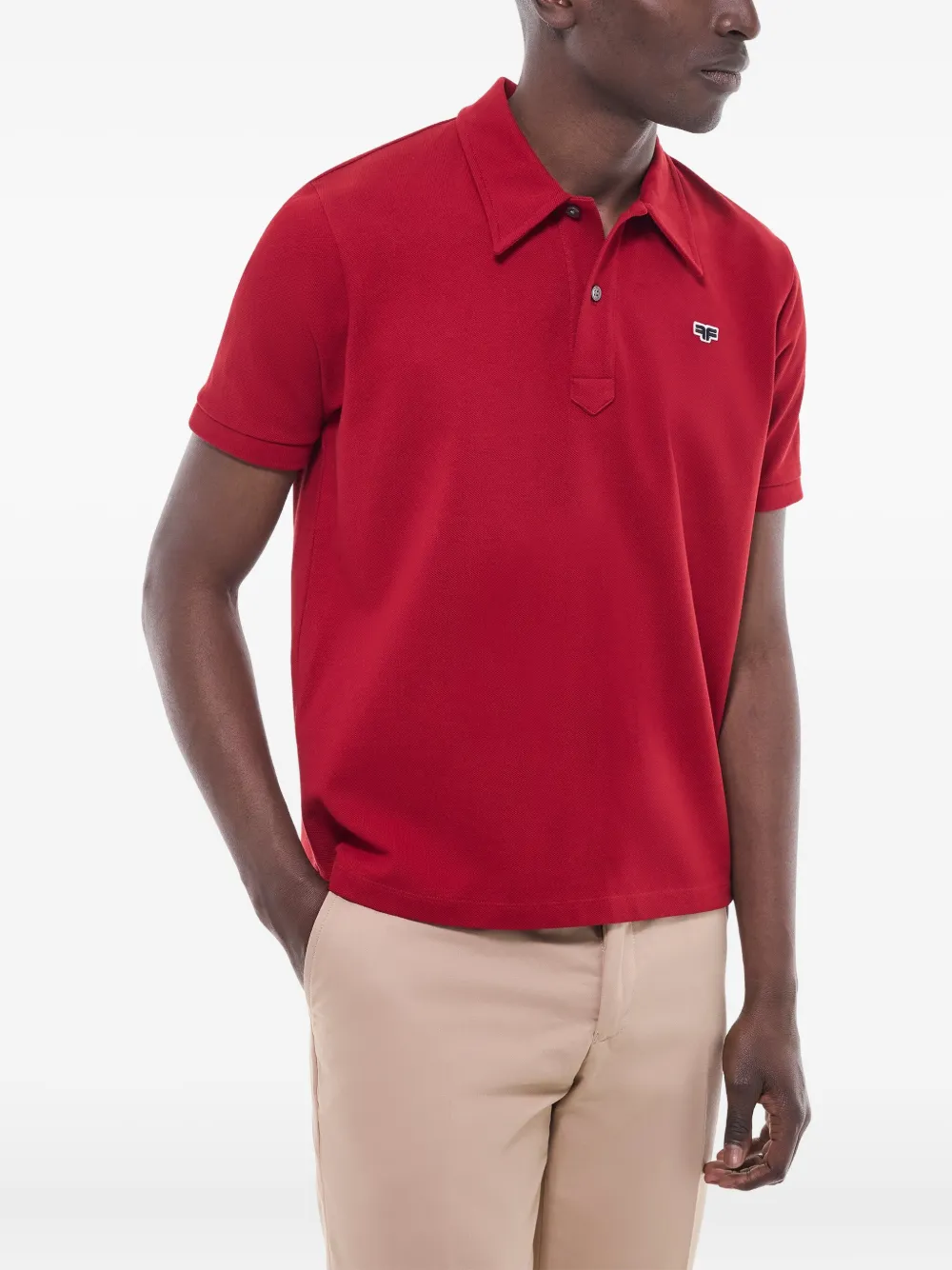FURSAC Poloshirt met geborduurd logo Rood