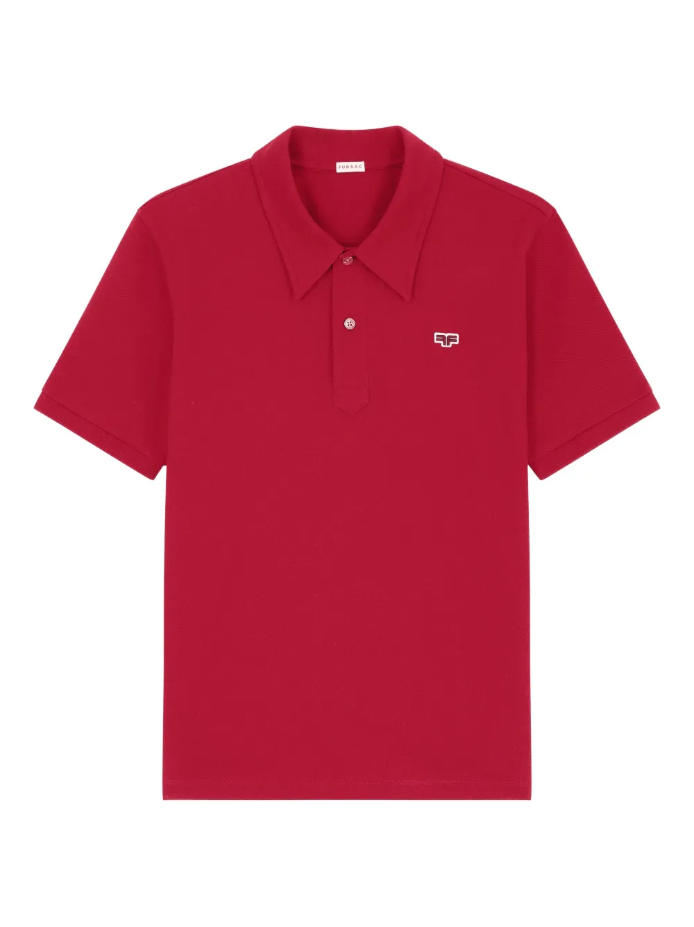 FURSAC Poloshirt met geborduurd logo Rood