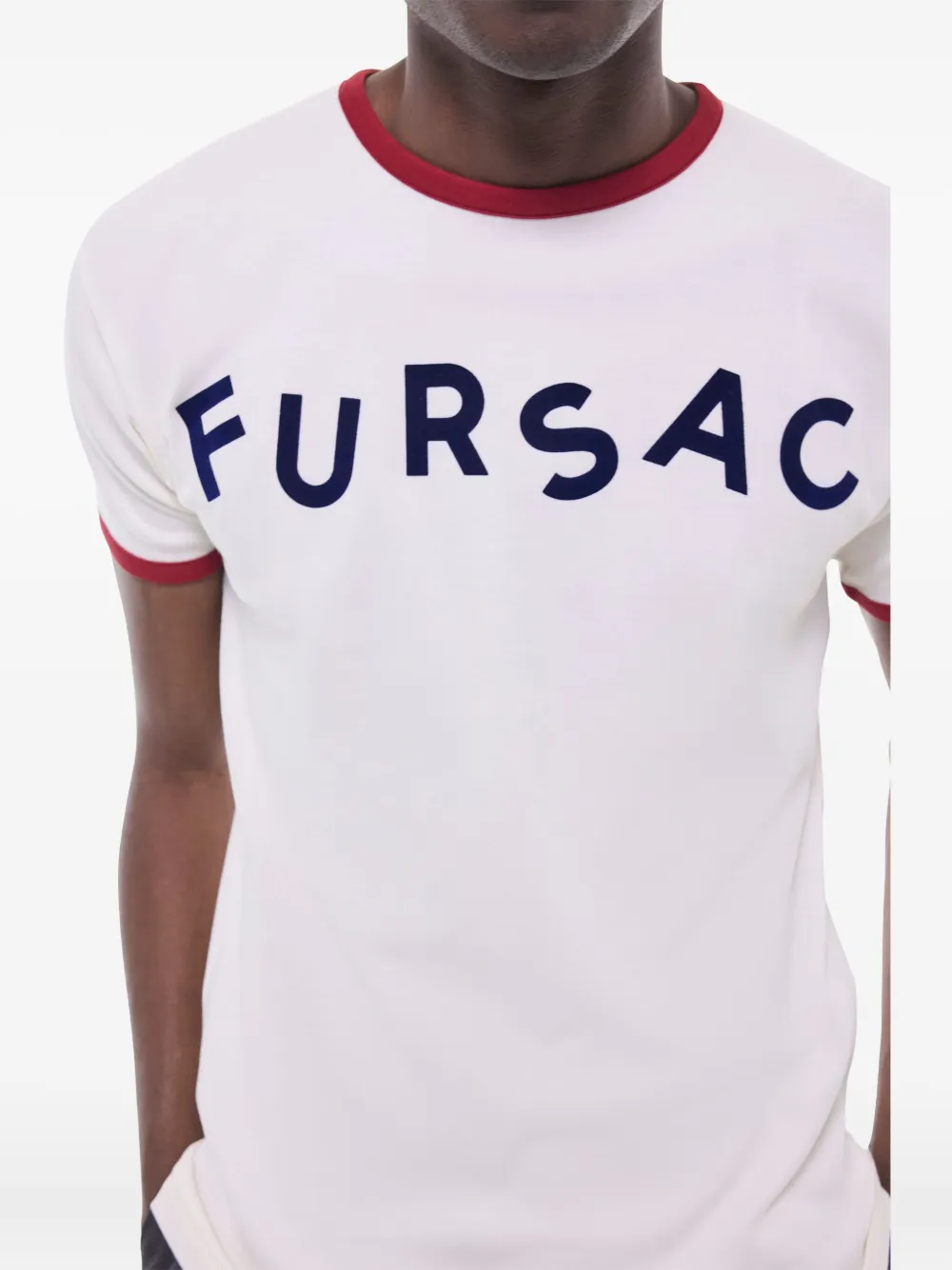 FURSAC T-shirt met logoprint Wit