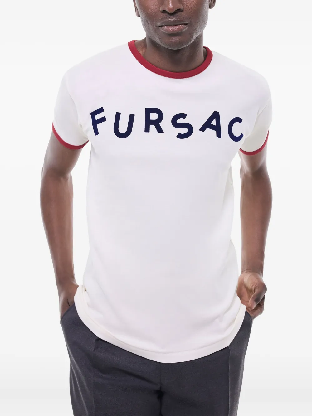 FURSAC T-shirt met logoprint Wit