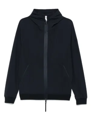 Comme Des Garçons Play x K-Way Zipped Hooded Jacket | Black | FARFETCH