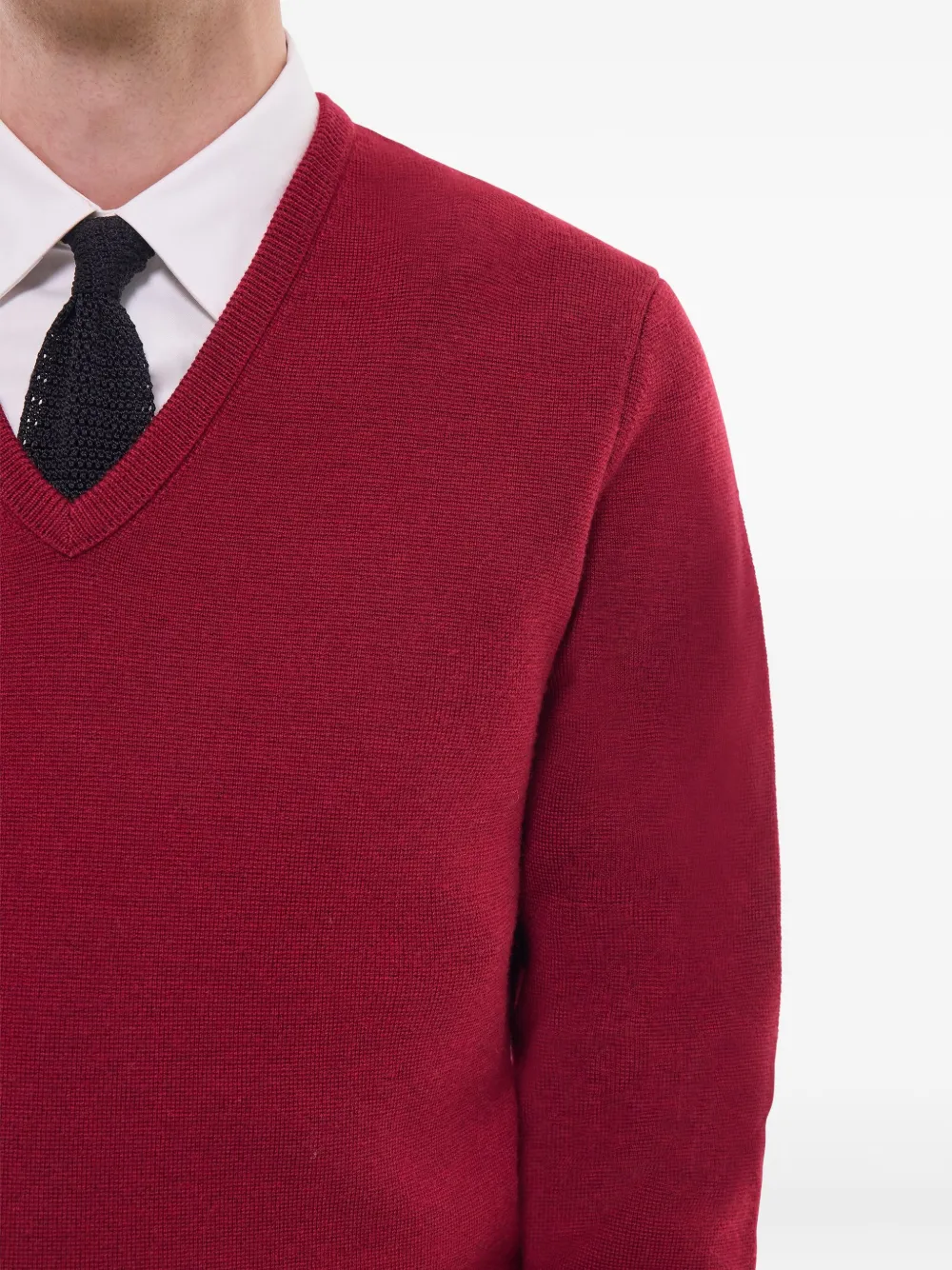 FURSAC Sweater met V-hals Rood