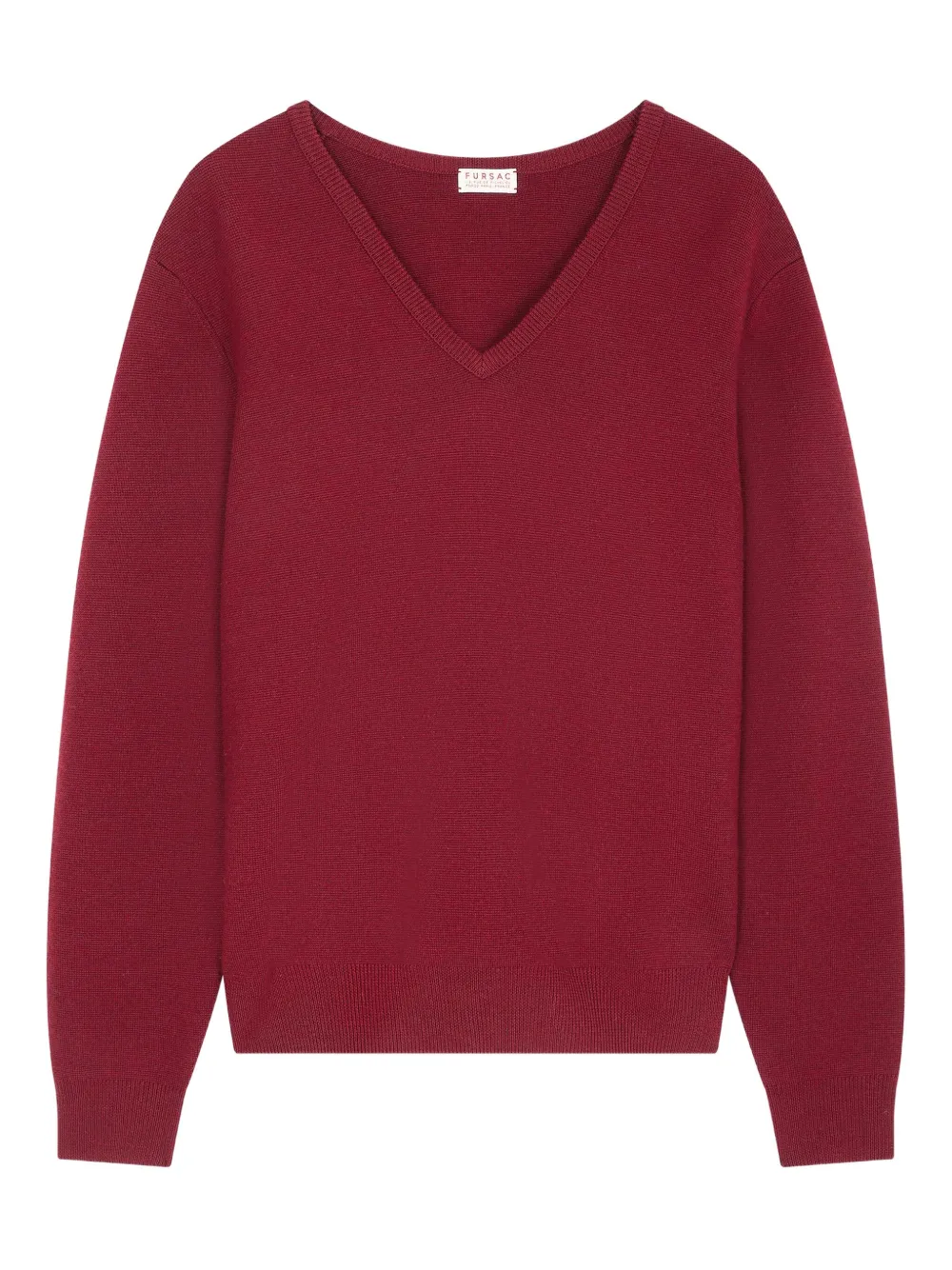 FURSAC suéter con cuello en V | rojo | Image 1