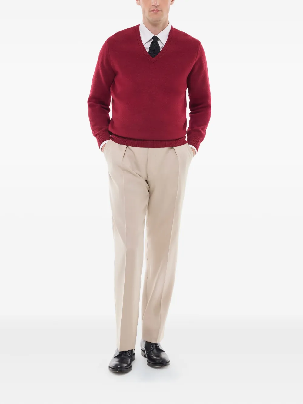 FURSAC Sweater met V-hals - Rood