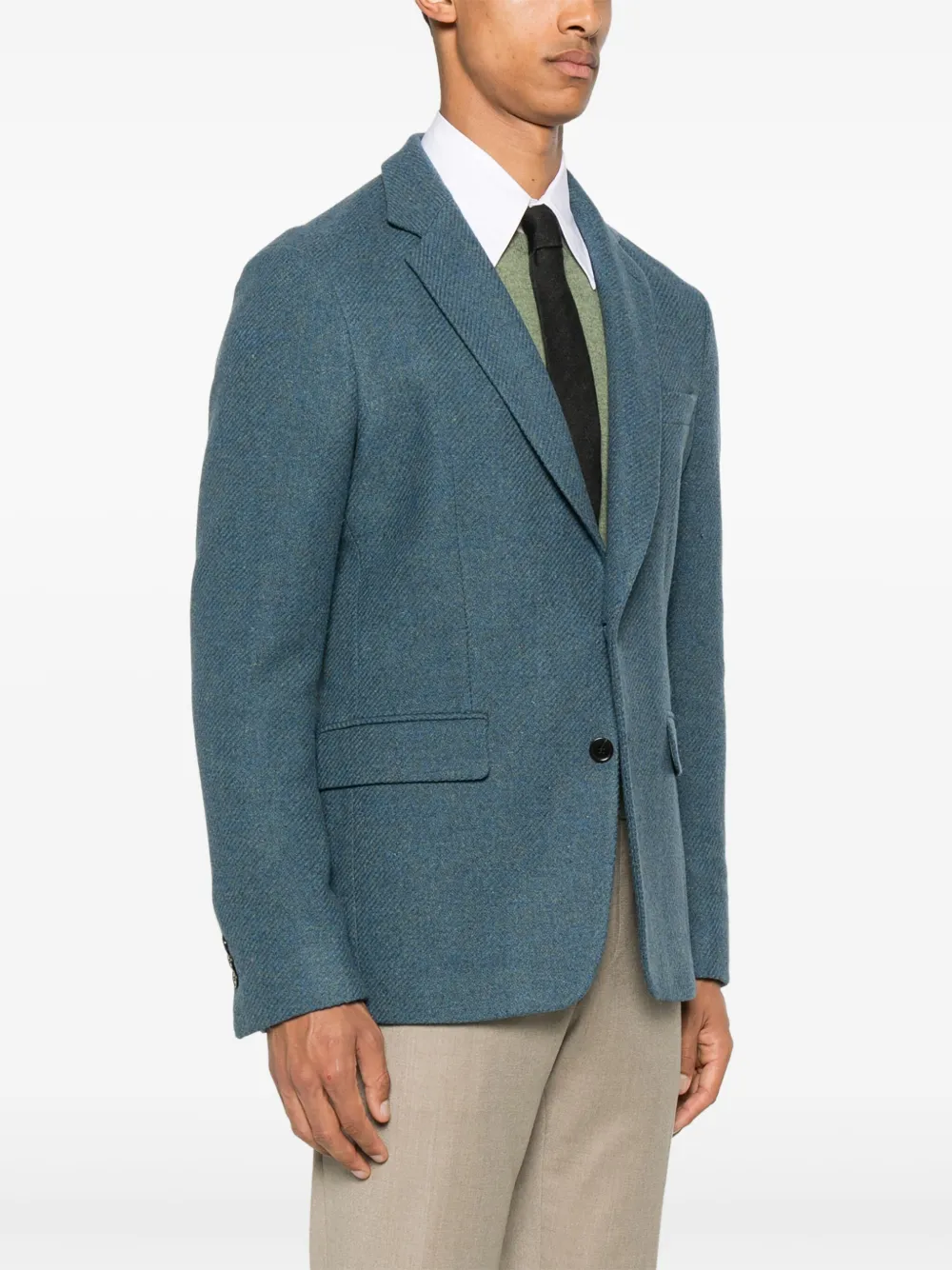 FURSAC Blazer met enkele rij knopen Blauw