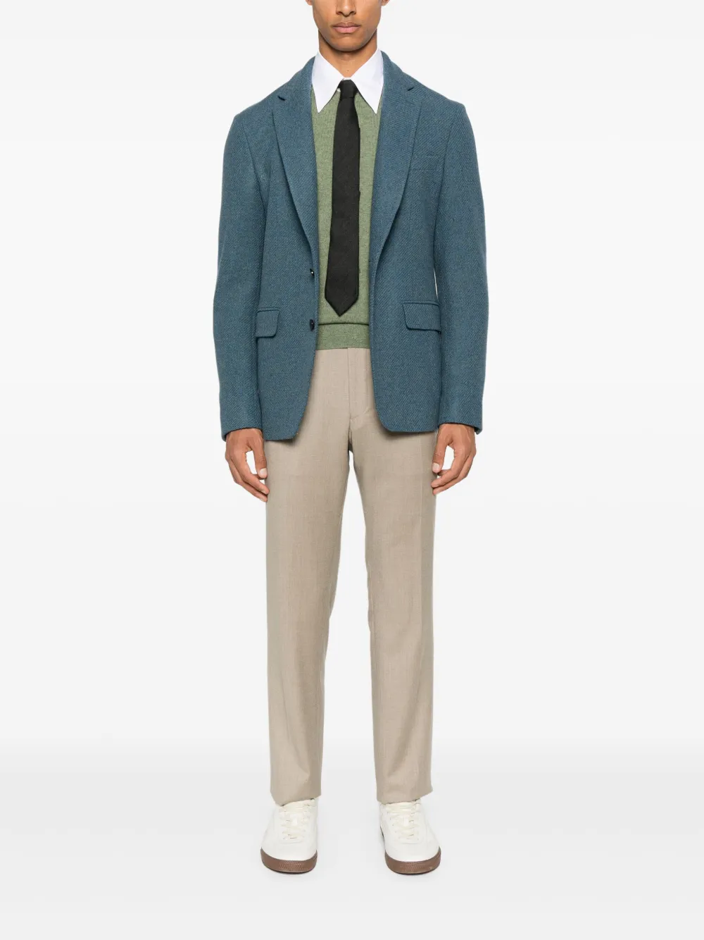FURSAC Blazer met enkele rij knopen Blauw