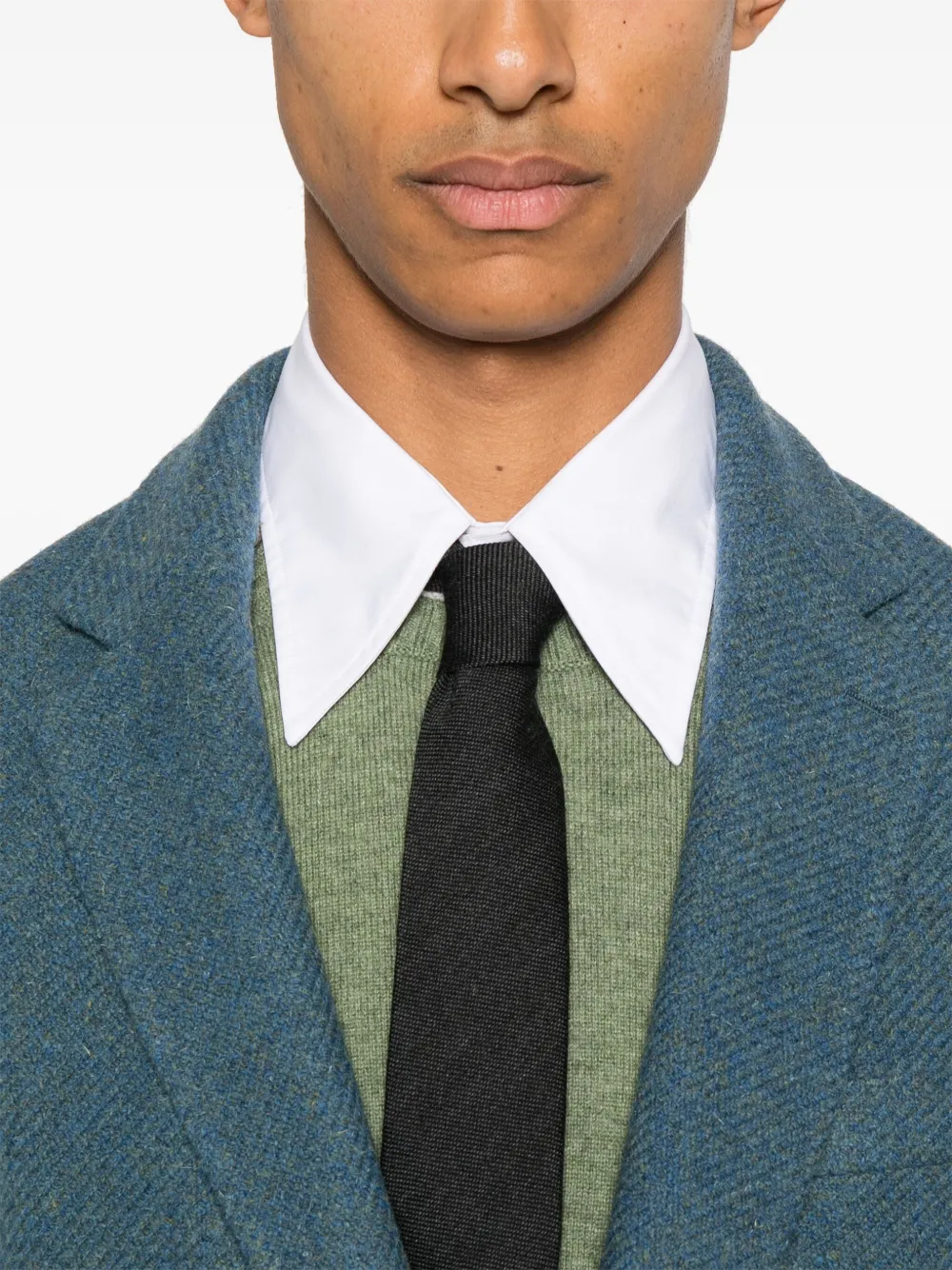 FURSAC Blazer met enkele rij knopen Blauw