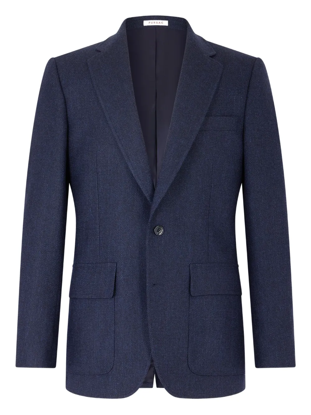 FURSAC patch-pocketed wool-blend blazer | Blue | Image 1