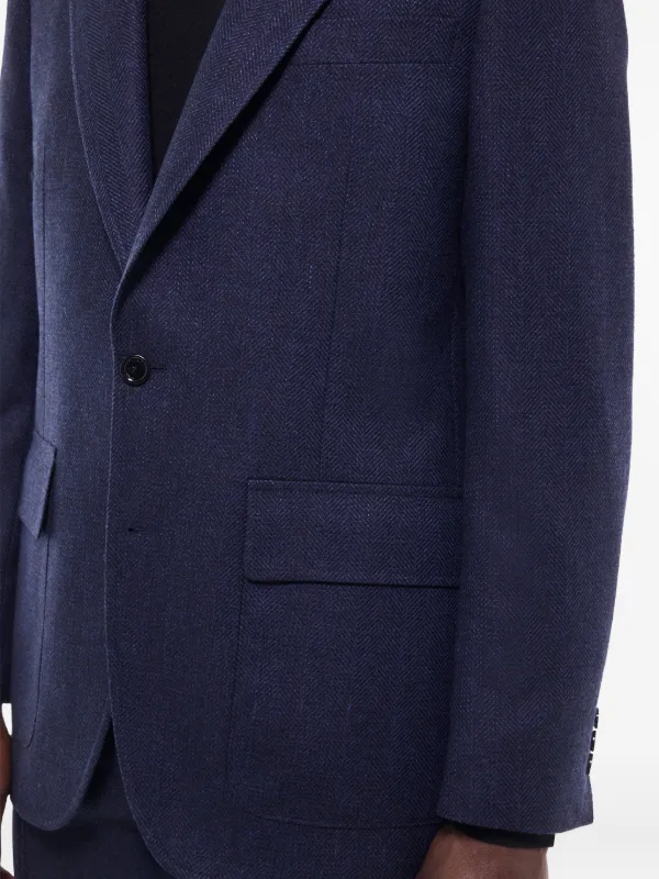 FURSAC パッチポケット ウールブレンドジャケット | ブルー | FARFETCH JP