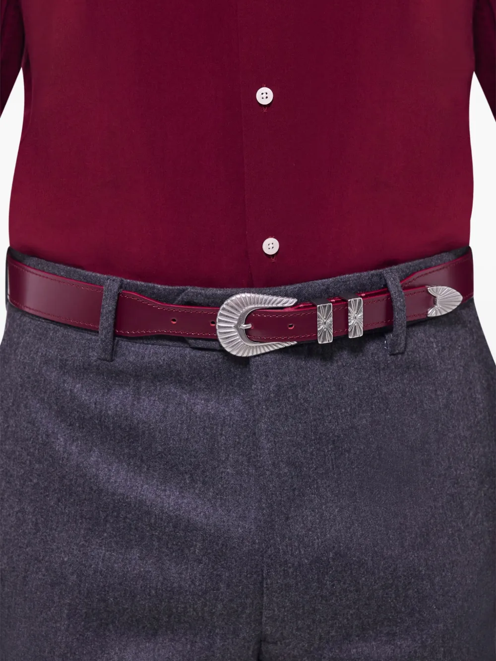FURSAC Leren riem Rood