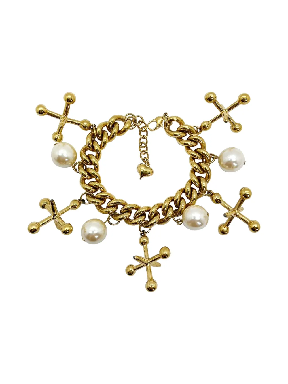 Jennifer Gibson Jewellery 2000s Jumping Jacks charm bracelet | Gold | Image 1