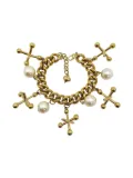 Jennifer Gibson Jewellery 2000s Jumping Jacks charm bracelet - Gold