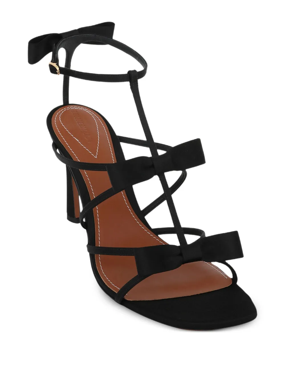 ZIMMERMANN 85mm bow-embellished t-bar sandals BLACK