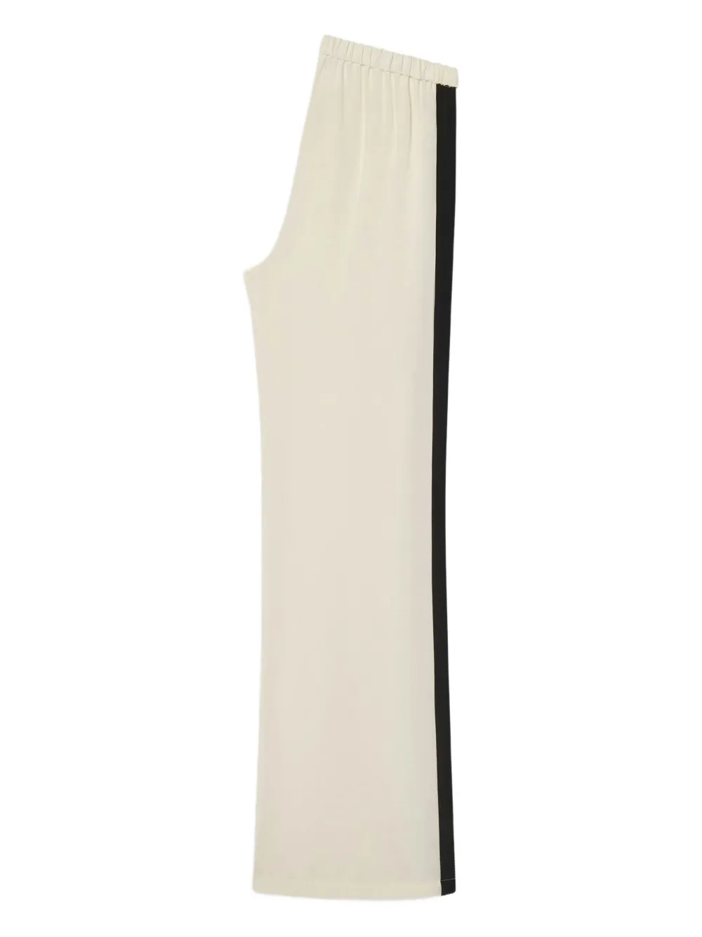 FRAME Zijden broek met zijstreep Beige