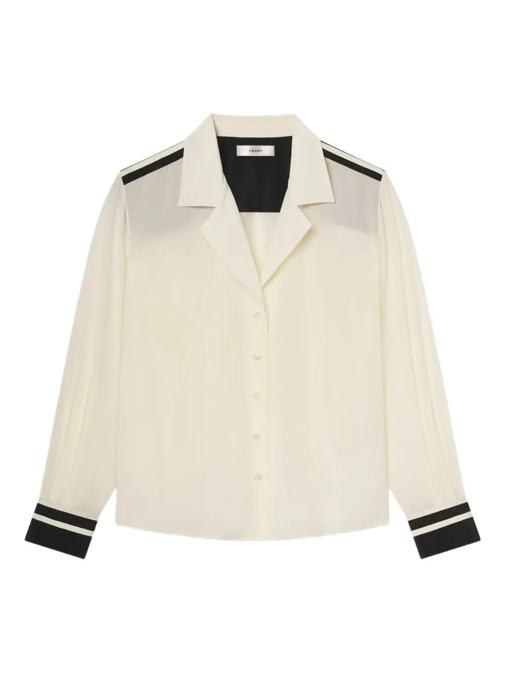 FRAME silk pajama shirt | White | Image 1