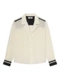 FRAME silk pajama shirt - White