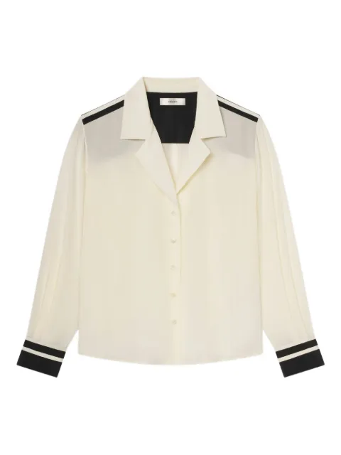 FRAME silk pajama shirt